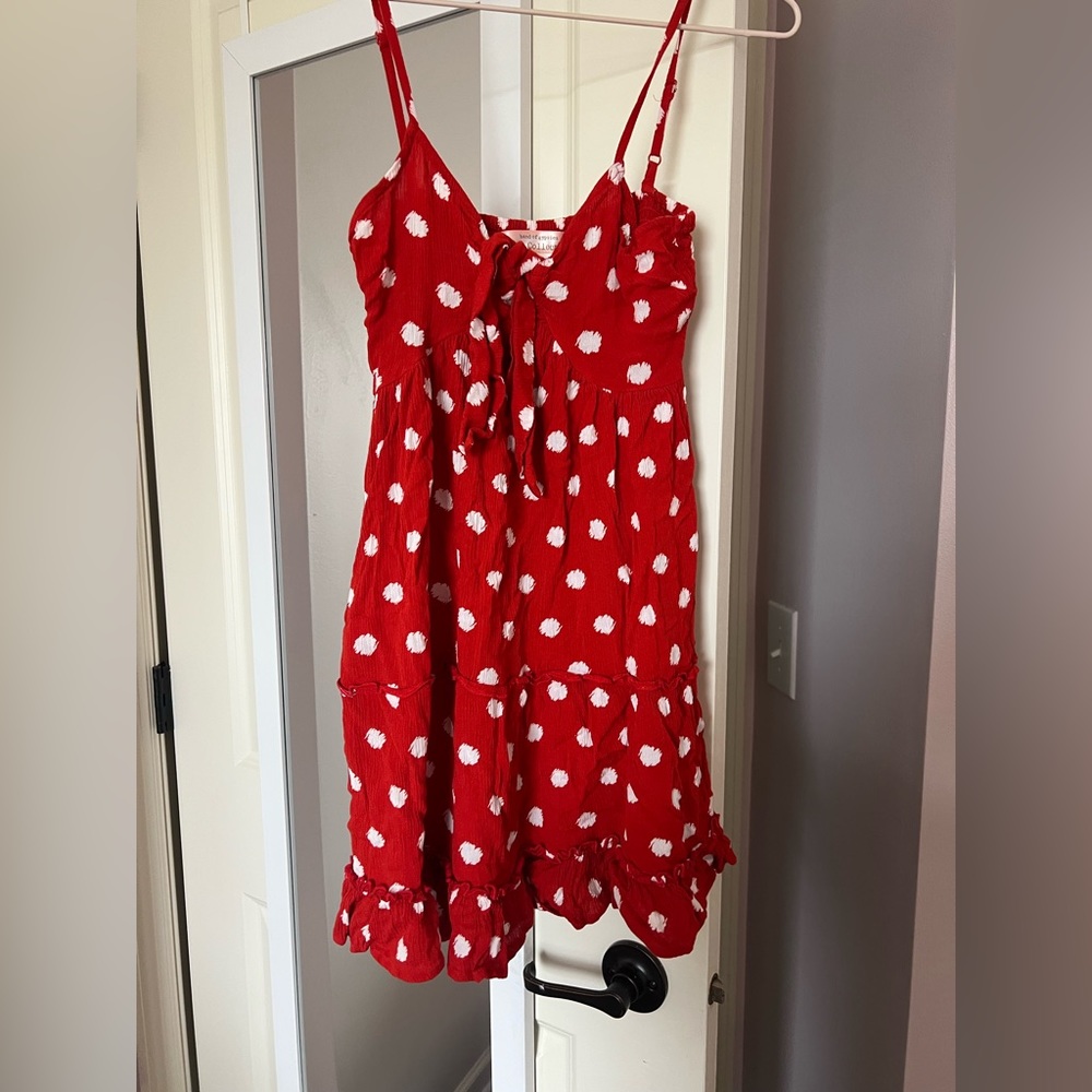 Band of Gypsies Red Polka Dot Mini Dress